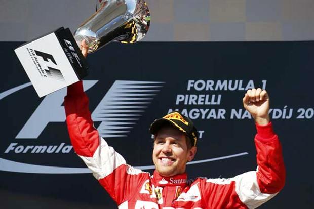 Vettel ganó a lo Senna
