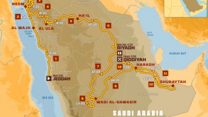 mapa Dakar 2020