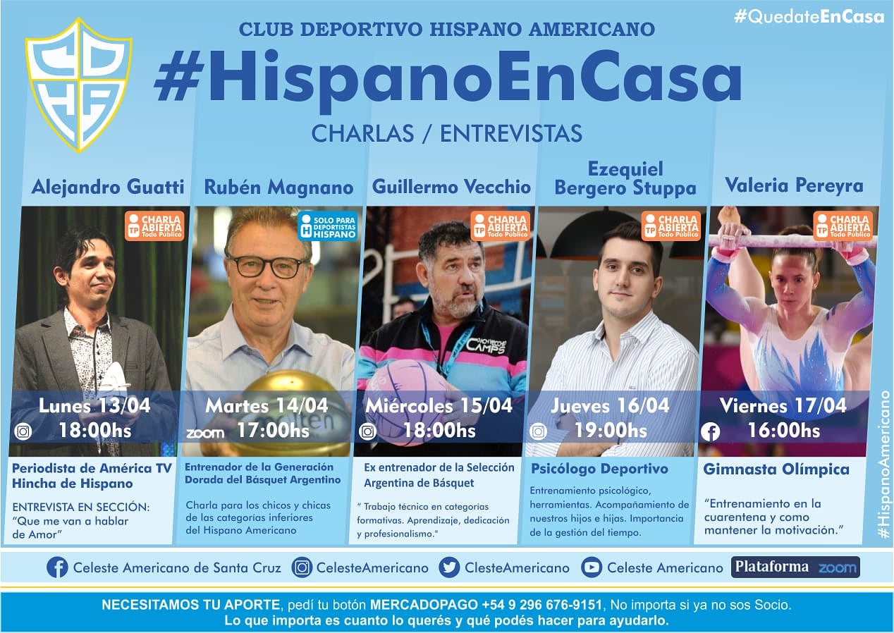 Hispano propone una semana de charlas y entrevistas por la web