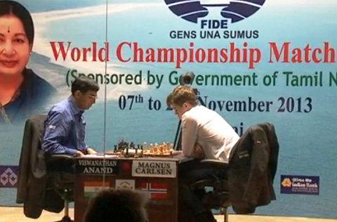 Anand y Carlsen reparten puntos en las tres primeras partidas