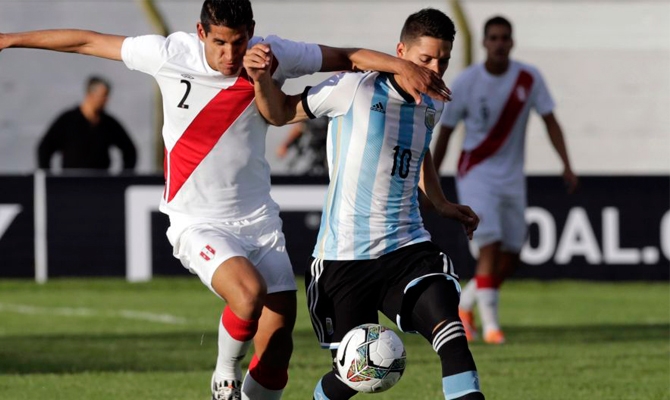 Sudamericano Sub 20: Argentina se recuperó y goleó a Perú