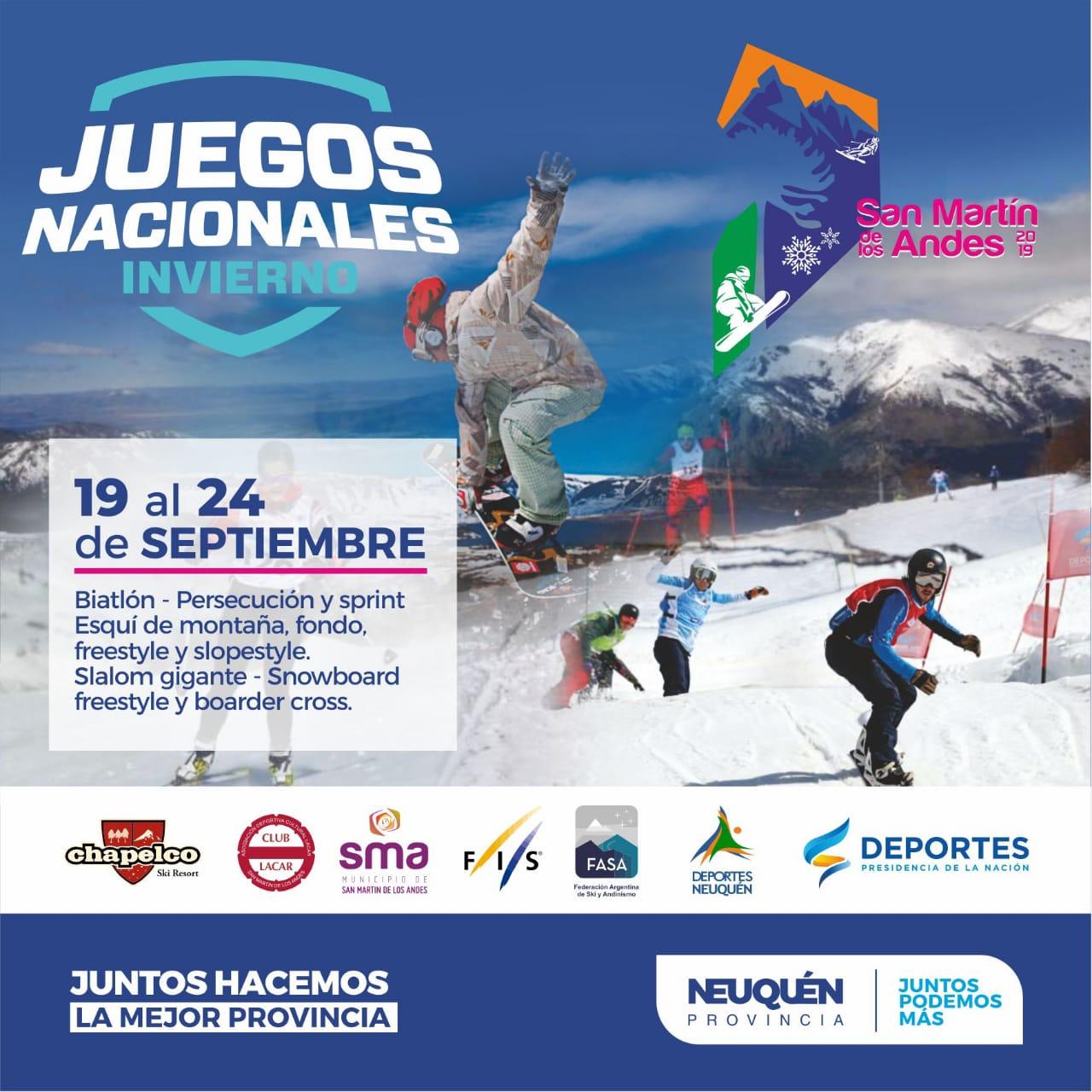 San Martín de los Andes recibe a los Juegos Nacionales de Invierno